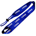 Custom Bottle Holder Lanyard, 3/4"W x 36"L